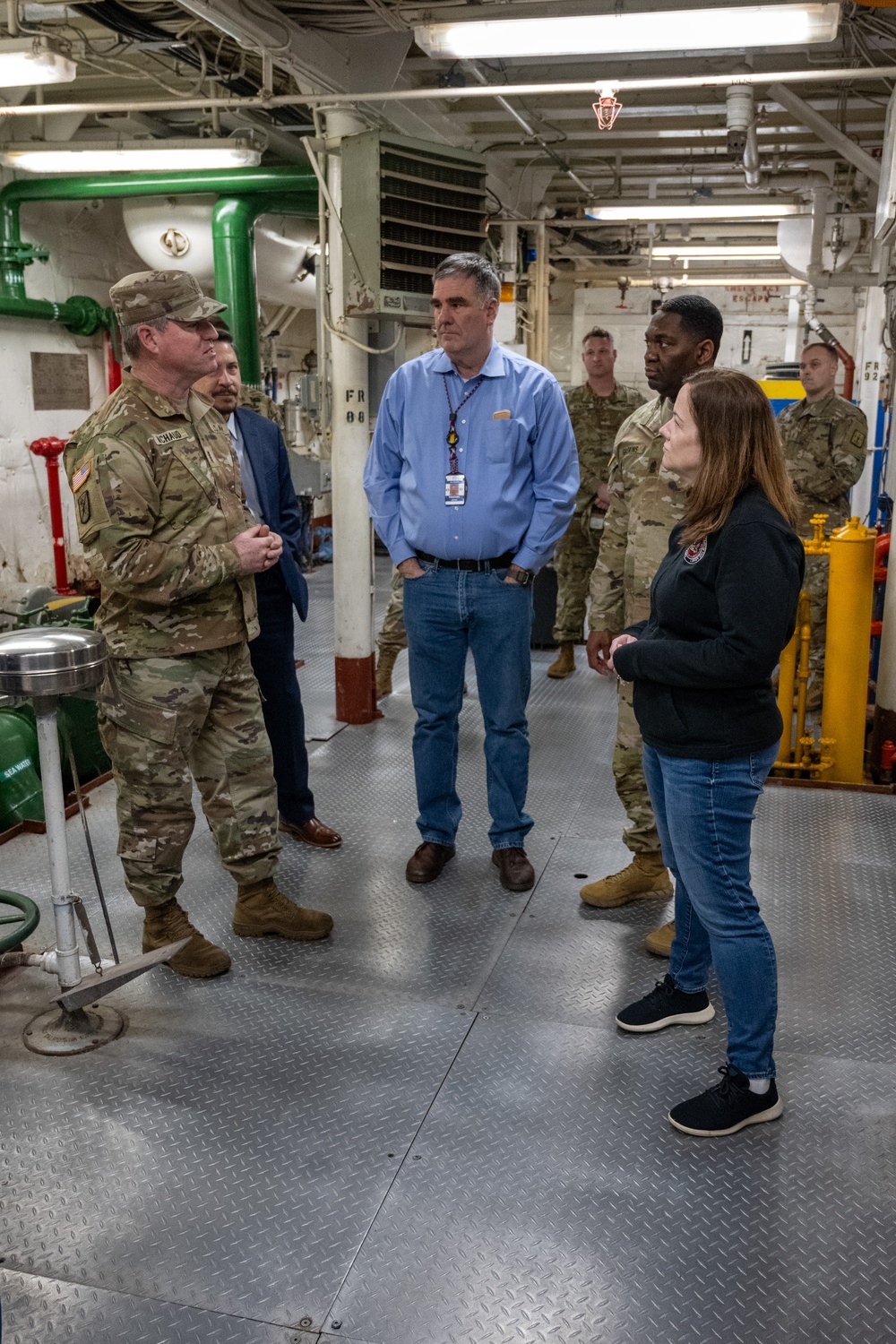 Assistant Secretary of the Army for Manpower and Reserve Affairs tours U.S. Army Vessel CW3 Harold C. Clinger