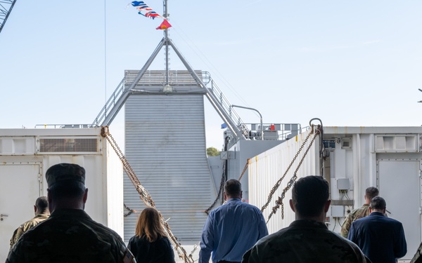 Assistant Secretary of the Army for Manpower and Reserve Affairs tours U.S. Army Vessel CW3 Harold C. Clinger