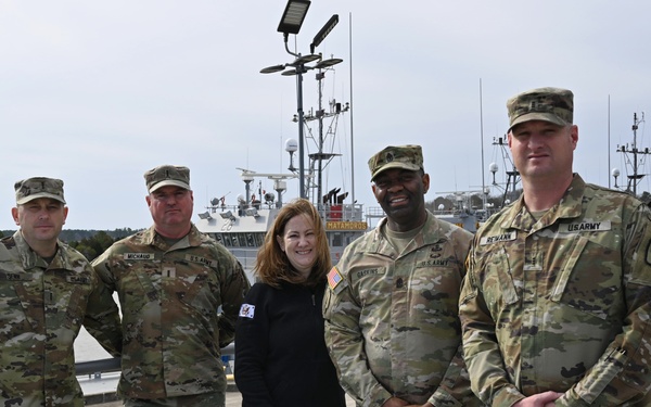Assistant Secretary of the Army for Manpower and Reserve Affairs tours U.S. Army Vessel CW3 Harold C. Clinger