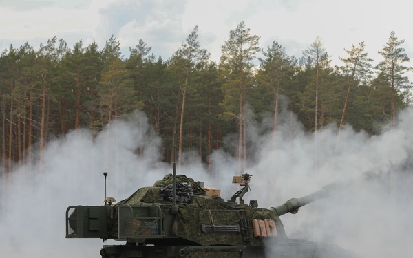 1st Bn., 9th FAR conducts Table XVIII in Lithuania