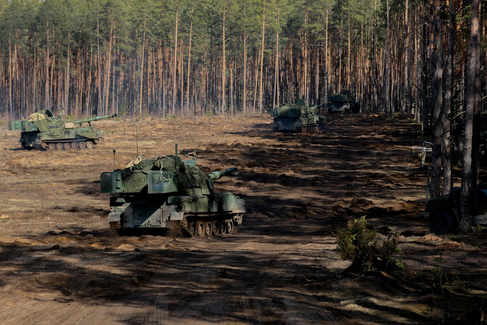 1st Bn., 9th FAR conducts Table XVIII in Lithuania