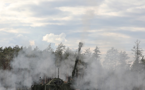 1st Bn., 9th FAR conducts Table XVIII in Lithuania