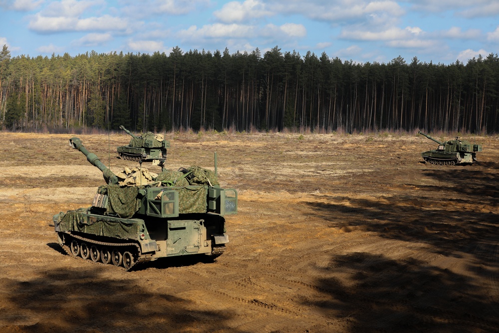 1st Bn., 9th FAR conducts Table XVIII in Lithuania