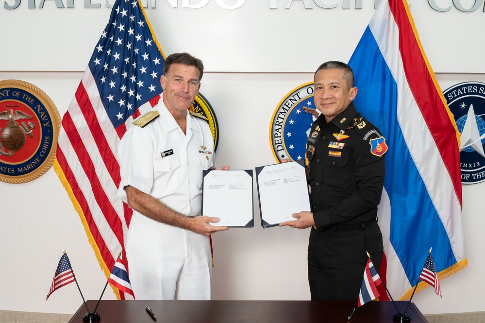 U.S. and Thailand sign an 8-star annex at U.S. Indo-Pacific Command Headquarters