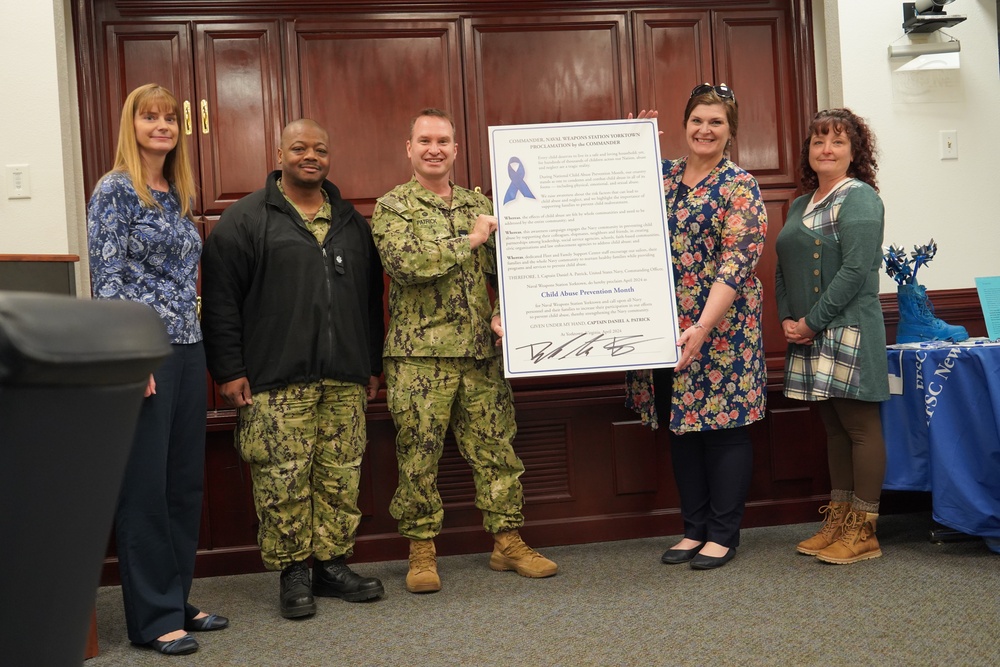 NWS Yorktown supports Child Abuse Prevention Month with proclamation signing