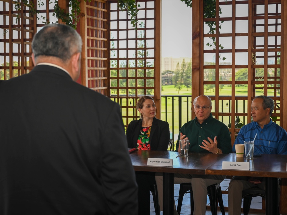 SECNAV Del Toro Meets With Hawaii Chamber of Commerce Military Affairs Council