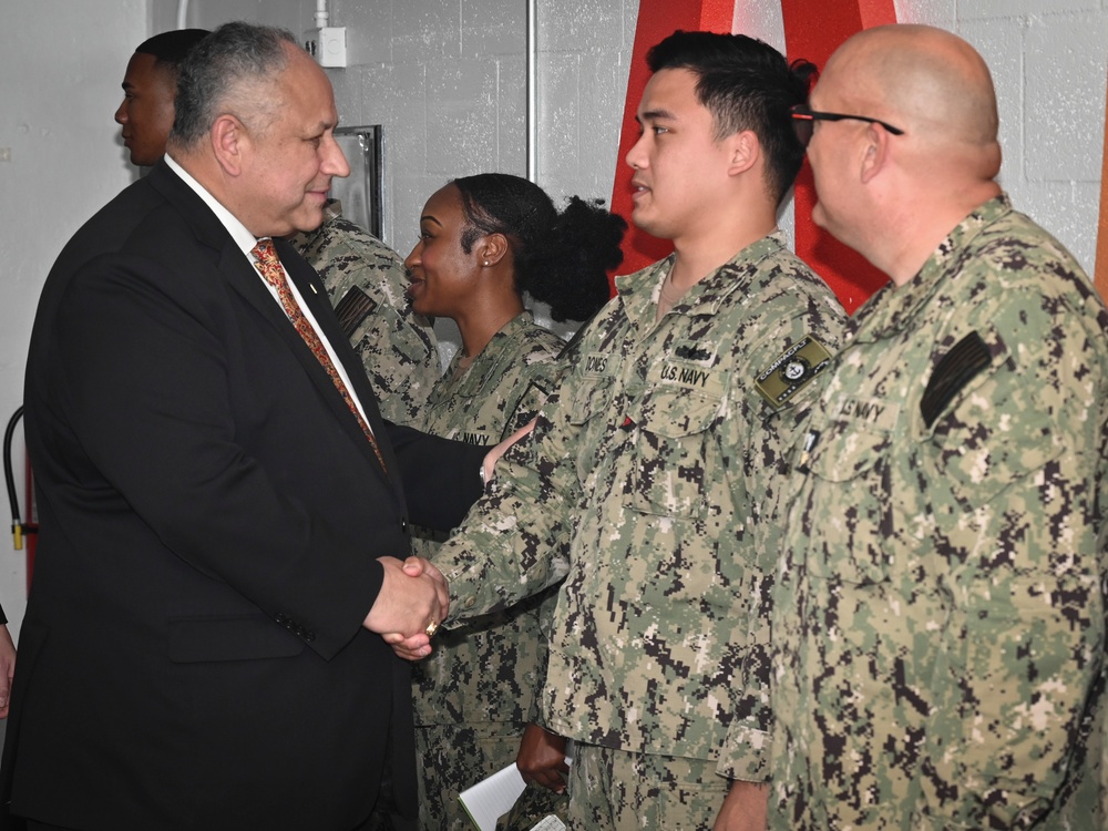 SECNAV Del Toro Visits With Sailors Stationed in Hawaii