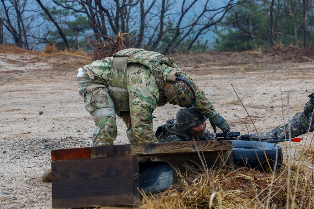 Republic Of Korea soldiers conduct preparatory training