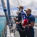 USS John S McCain Sailors prepare to shift colors