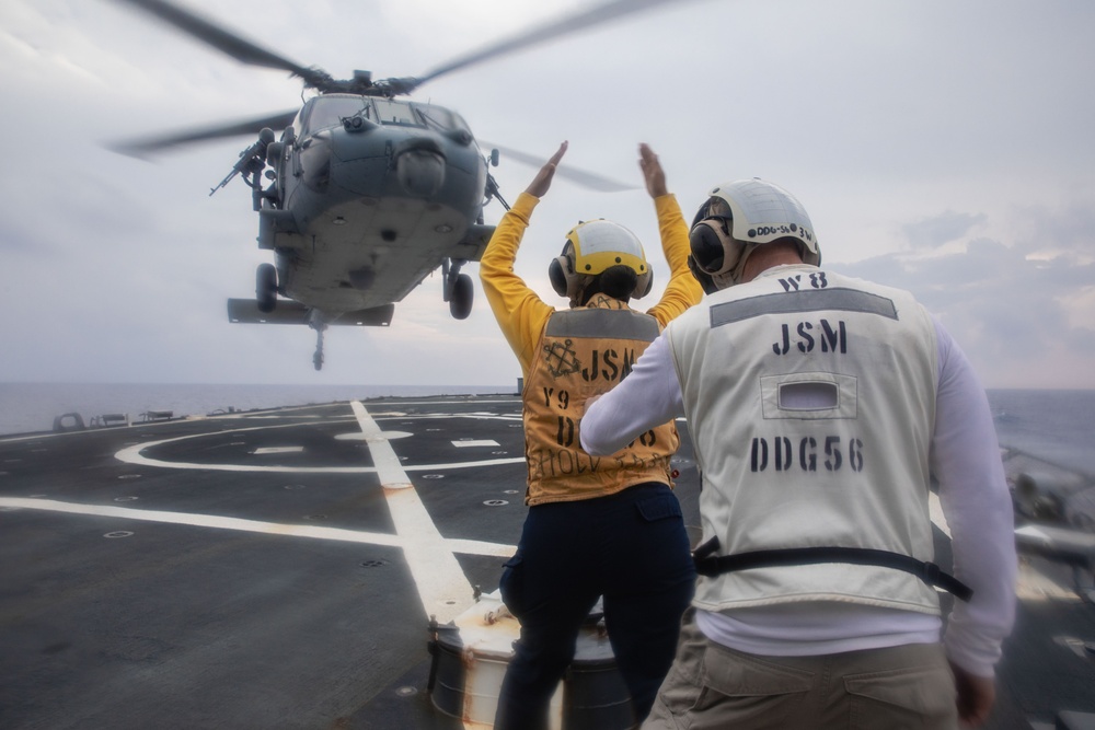 USS John S. McCain Flight Operations