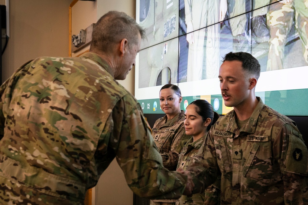 Chief of National Guard Bureau visits Task Force Spartan Soldiers