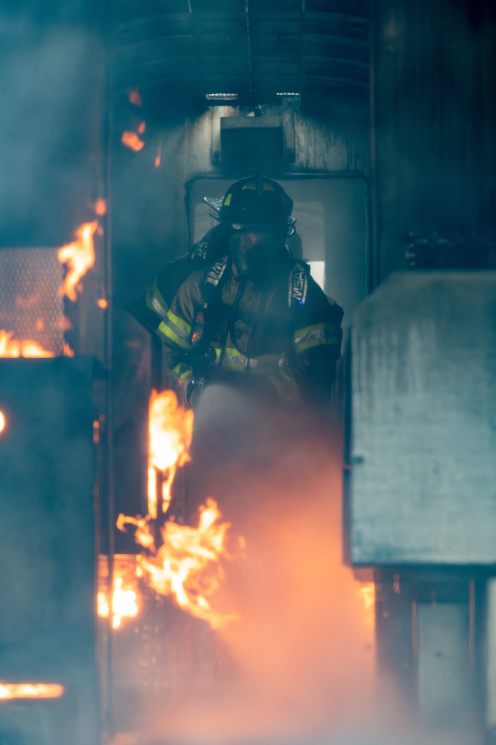 Arnold AFB Fire and Emergency Services sharpen skills during live fire training sessions