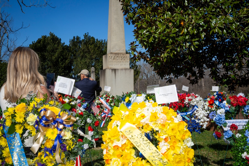Wreath Laying in honor of President Madison’s 273rd birthday