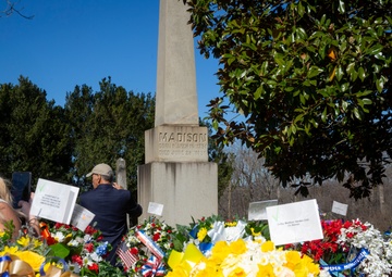 Wreath Laying in honor of President Madison’s 273rd birthday