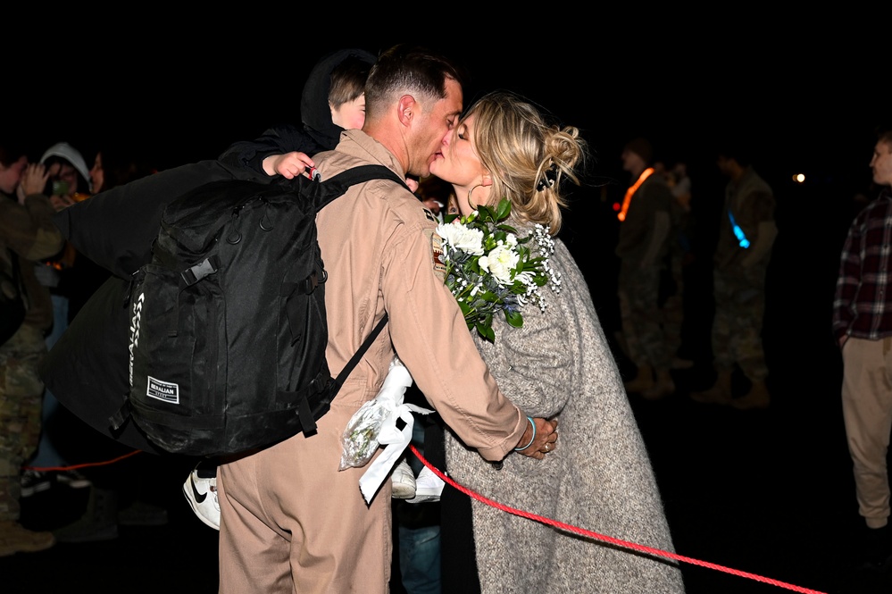 The 92nd Air Refueling Wing welcomes back deployed Airmen