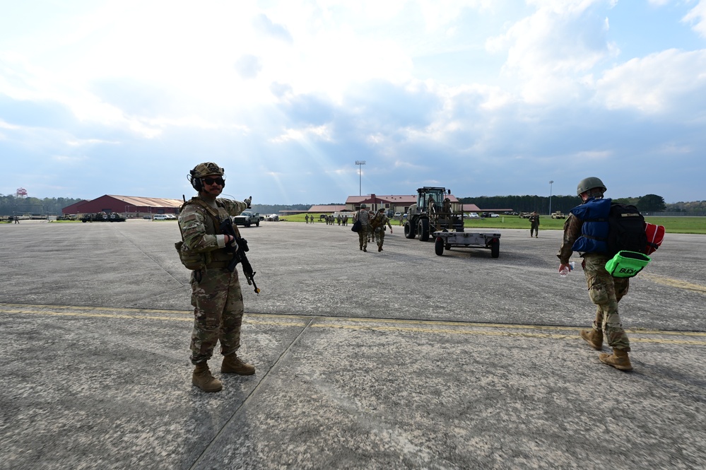 Airmen participate in Agile Flag 23-1 at the forward operating site