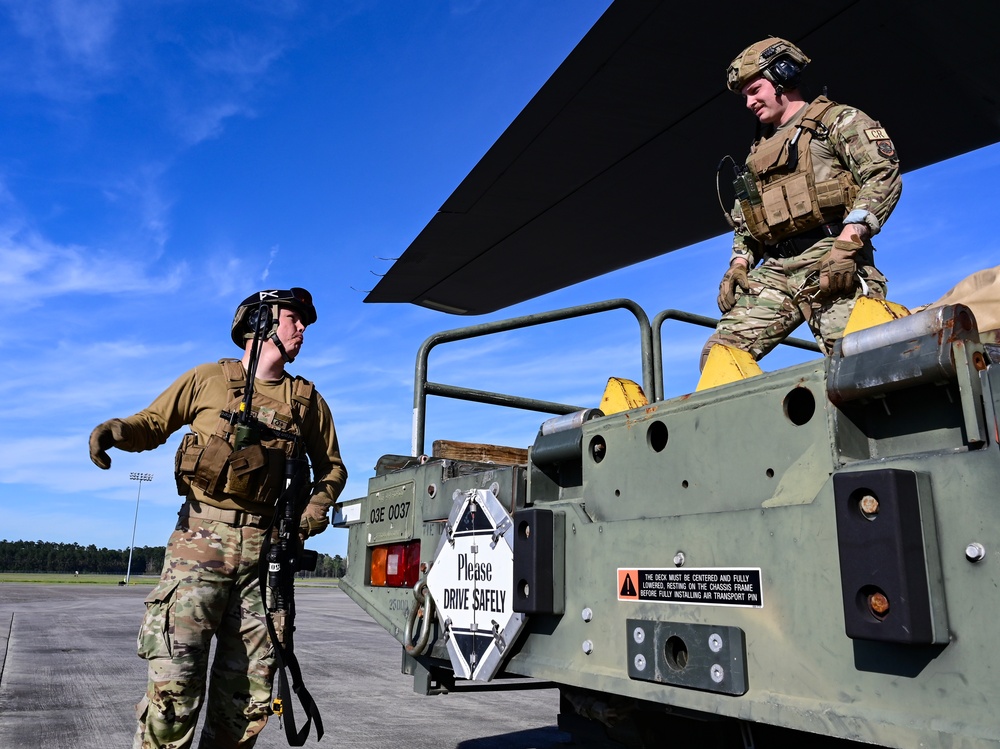 Airmen participate in Agile Flag 23-1 at the forward operating site