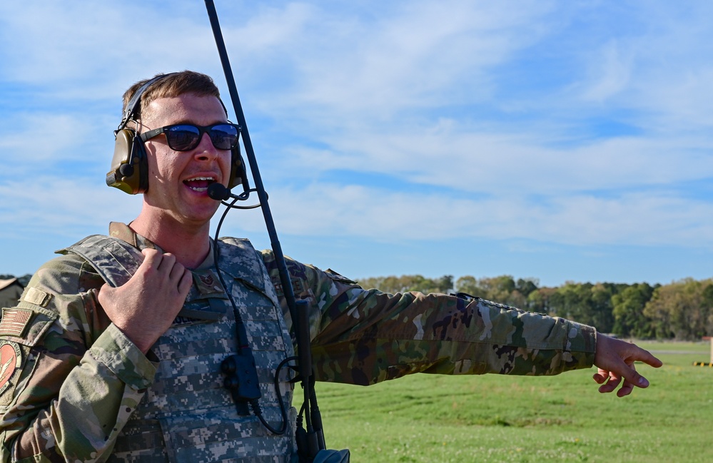 Airmen participate in Agile Flag 23-1 at the forward operating site