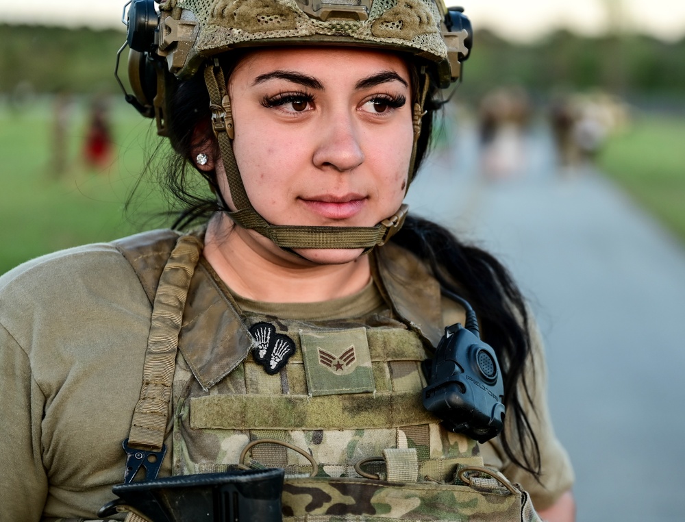 Airmen participate in Agile Flag 23-1 at the forward operating site