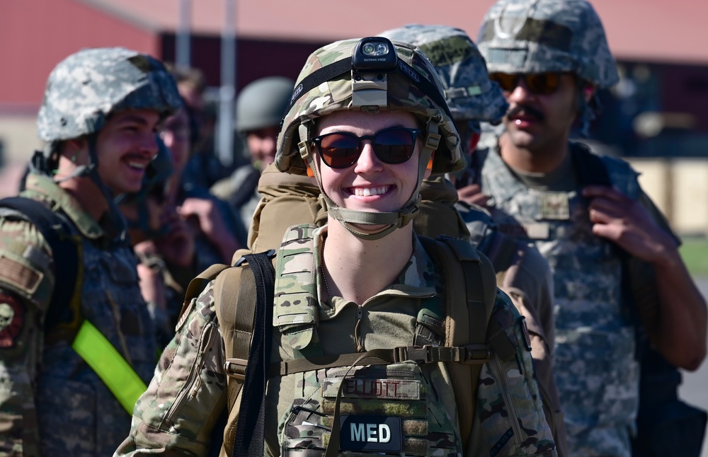 Airmen participate in Agile Flag 23-1 at the forward operating site