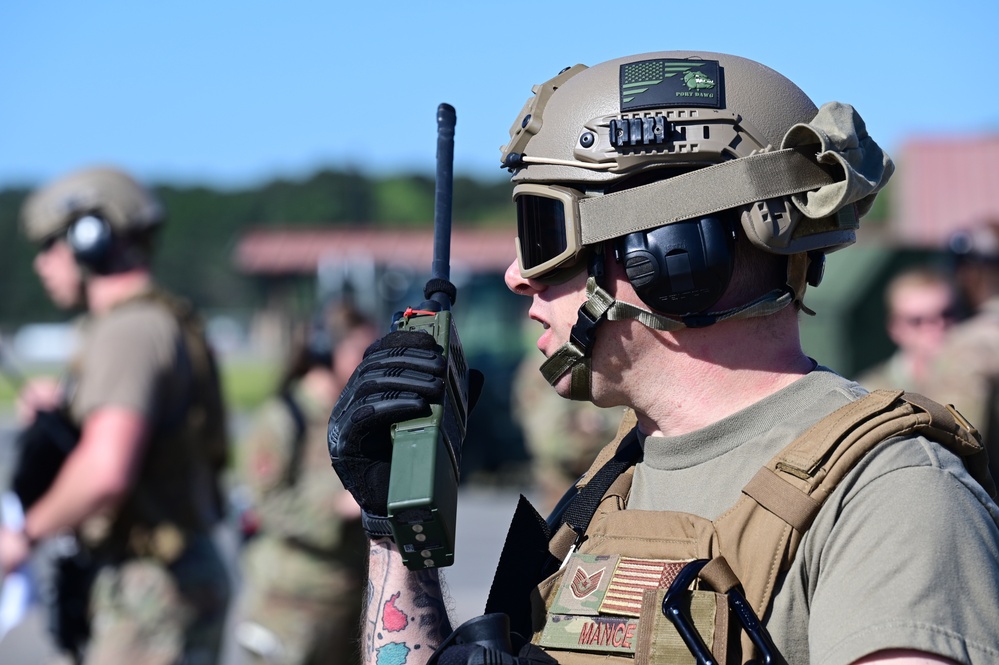 Airmen participate in Agile Flag 23-1 at the forward operating site