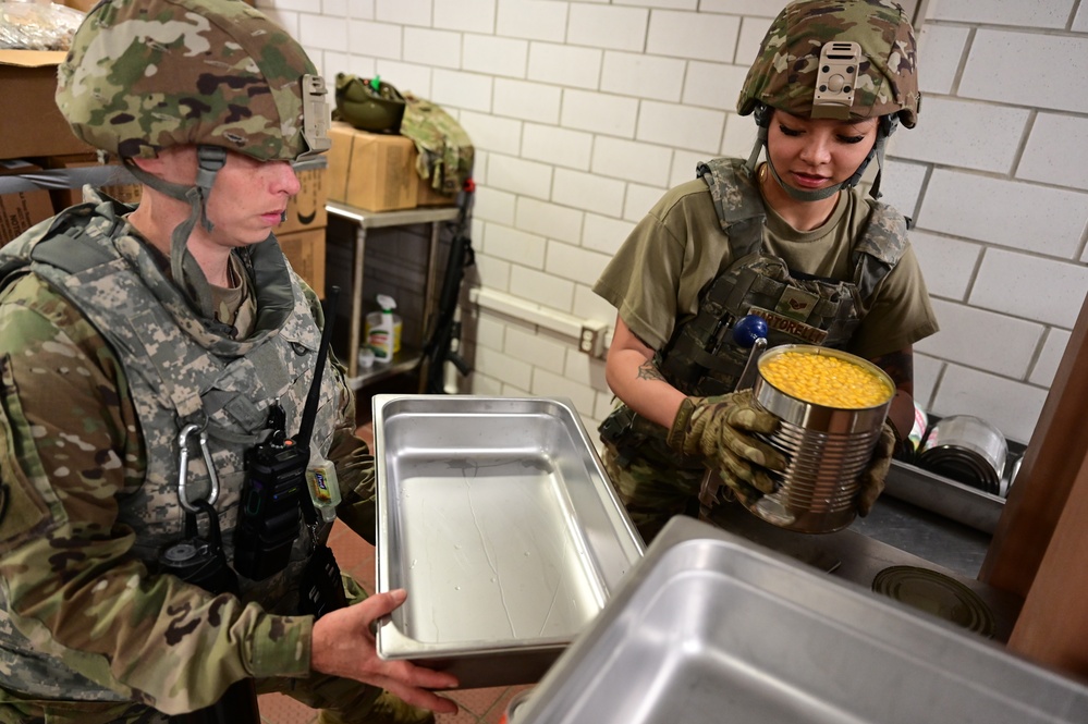 Airmen participate in Agile Flag 23-1 at the forward operating site