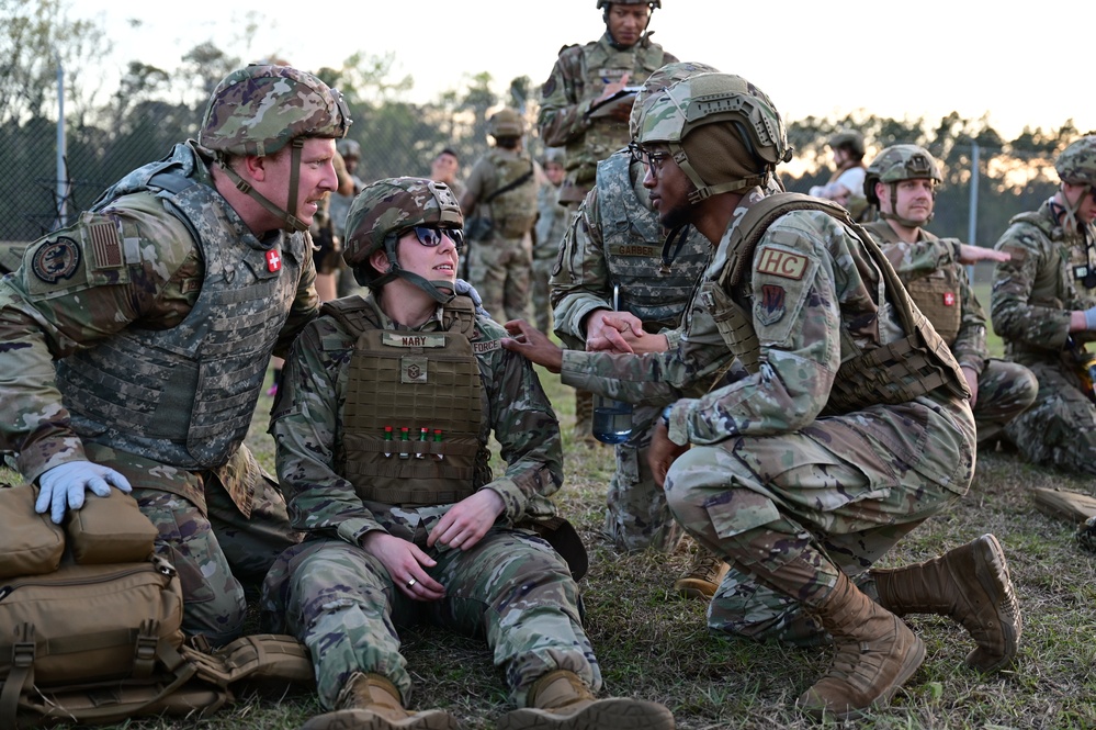 Airmen participate in Agile Flag 23-1 at the forward operating site