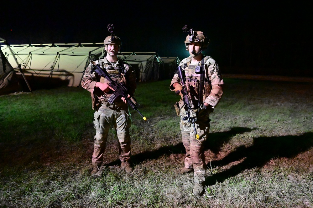 Airmen participate in Agile Flag 23-1 at the forward operating site