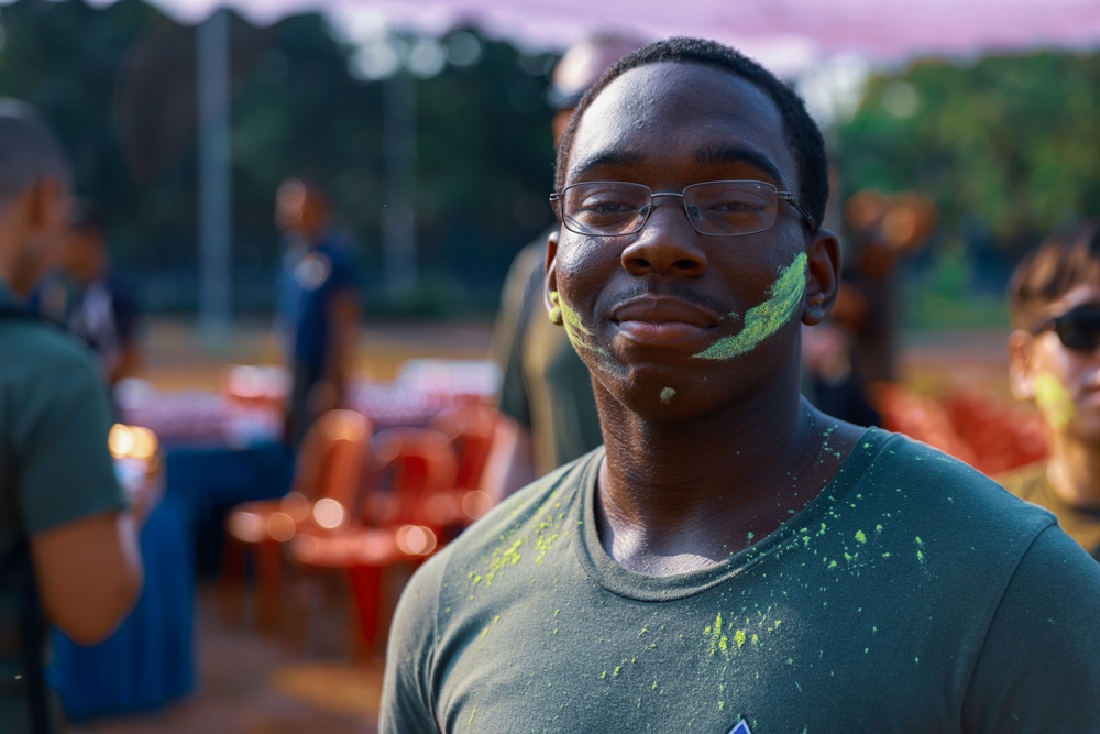 Marines, Sailors Celebrate Holi at Tiger TRIUMPH 24