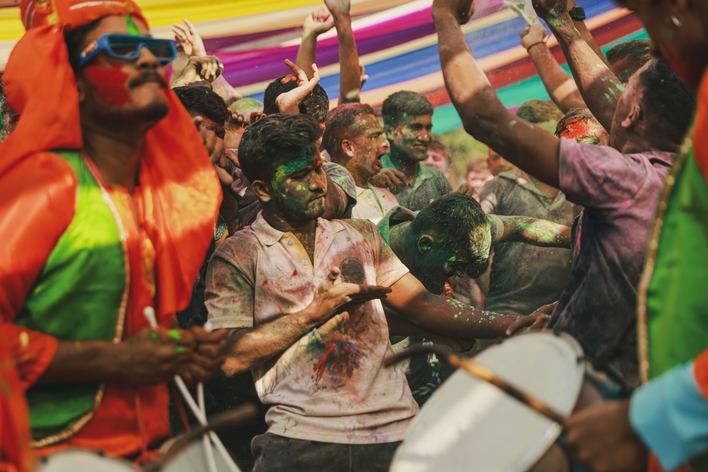 Marines, Sailors Celebrate Holi at Tiger TRIUMPH 24