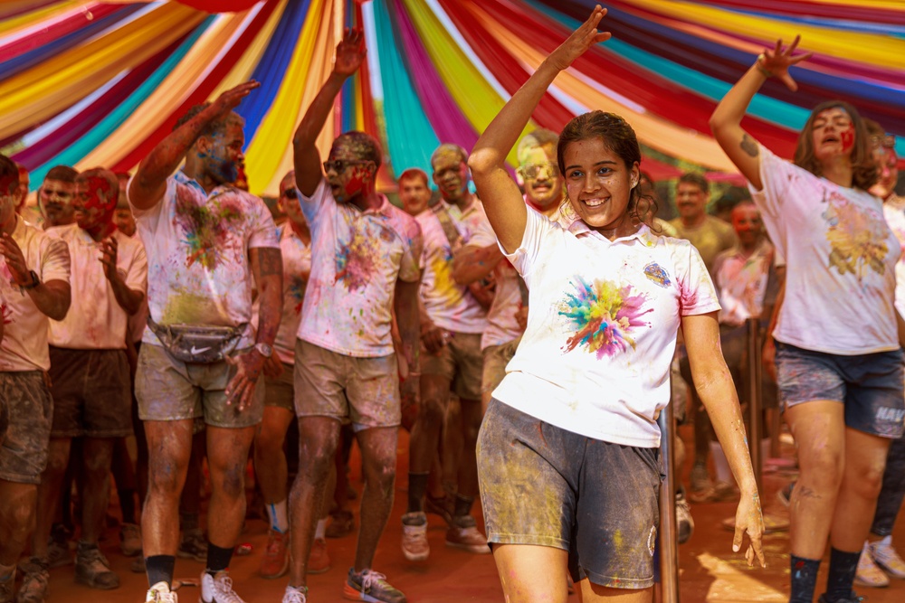 Marines, Sailors Celebrate Holi at Tiger TRIUMPH 24