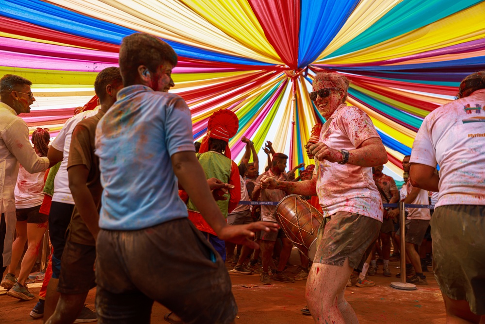 Marines, Sailors Celebrate Holi at Tiger TRIUMPH 24