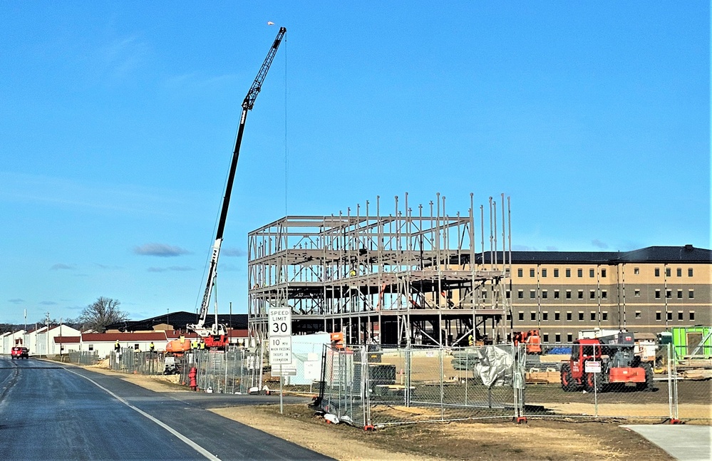 March 2024 barracks construction operations at Fort McCoy