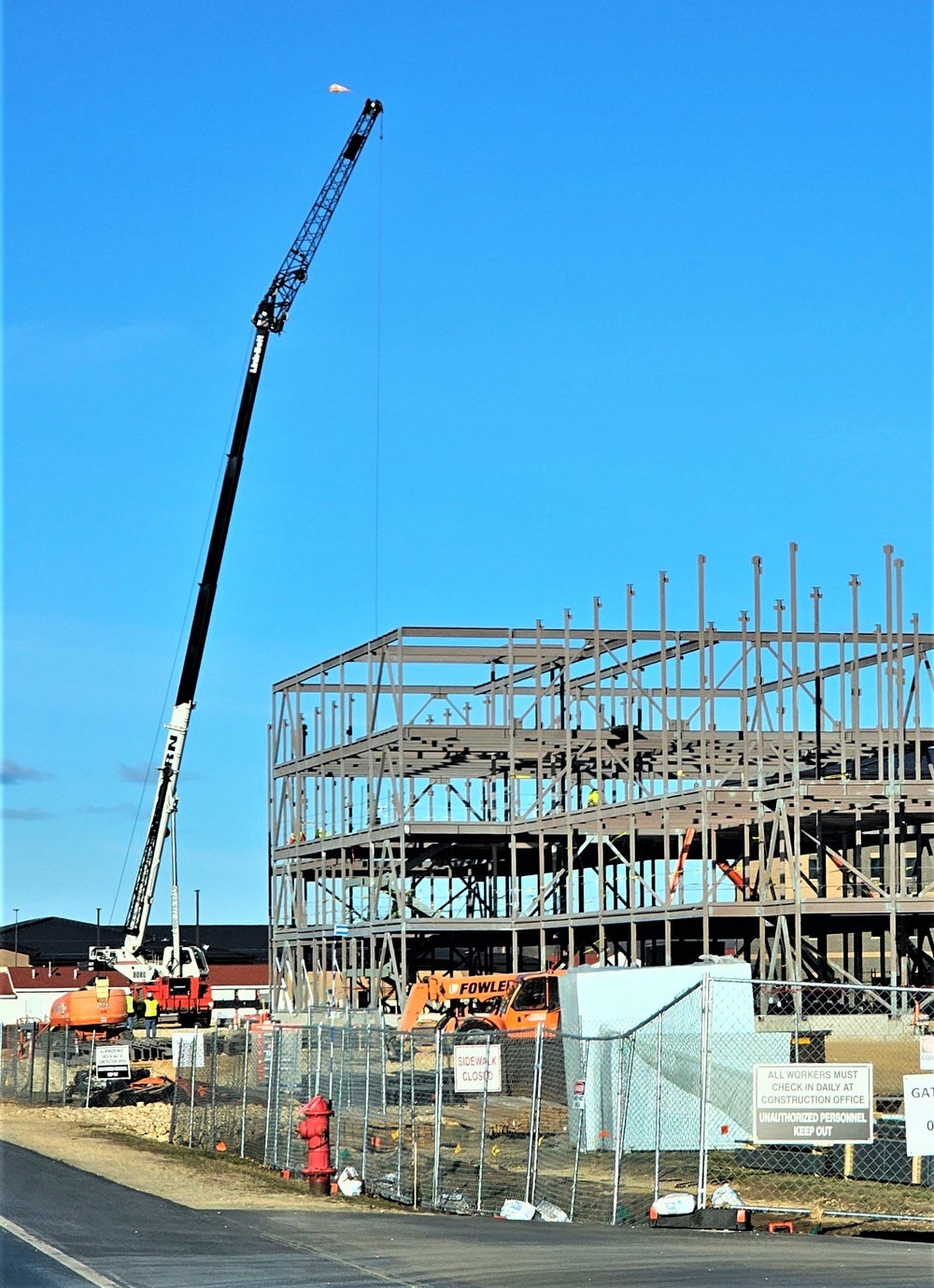 March 2024 barracks construction operations at Fort McCoy