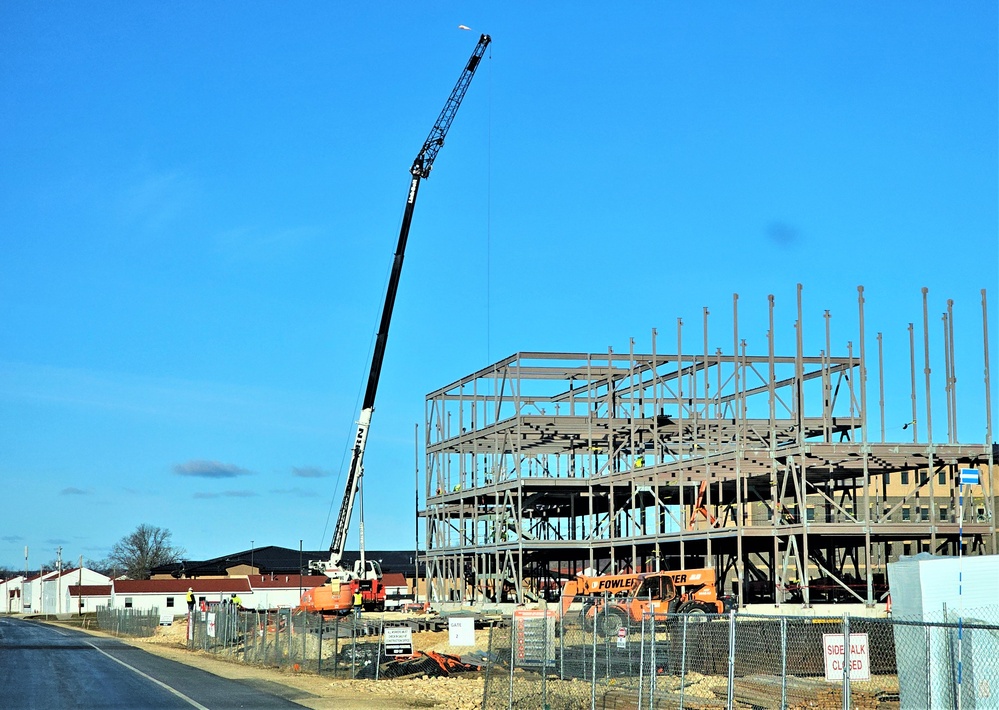 March 2024 barracks construction operations at Fort McCoy