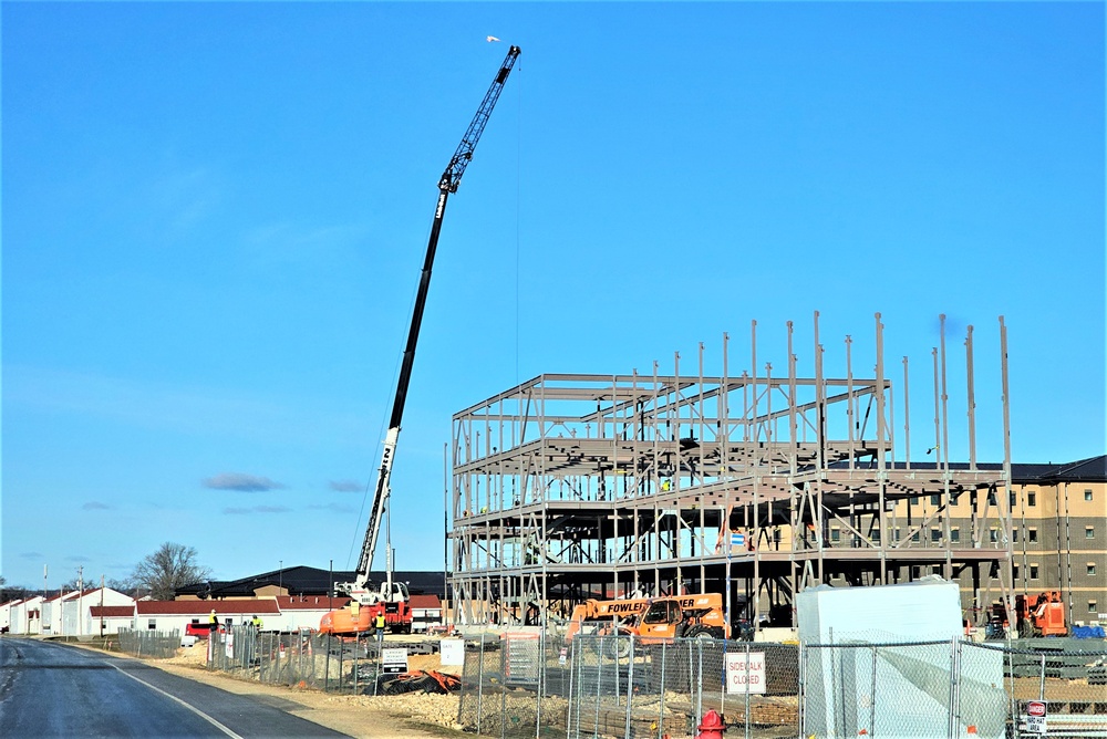 March 2024 barracks construction operations at Fort McCoy