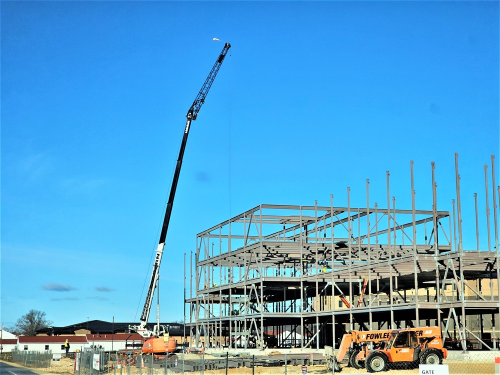 March 2024 barracks construction operations at Fort McCoy