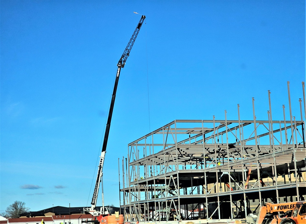 March 2024 barracks construction operations at Fort McCoy