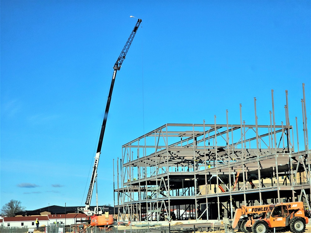 March 2024 barracks construction operations at Fort McCoy