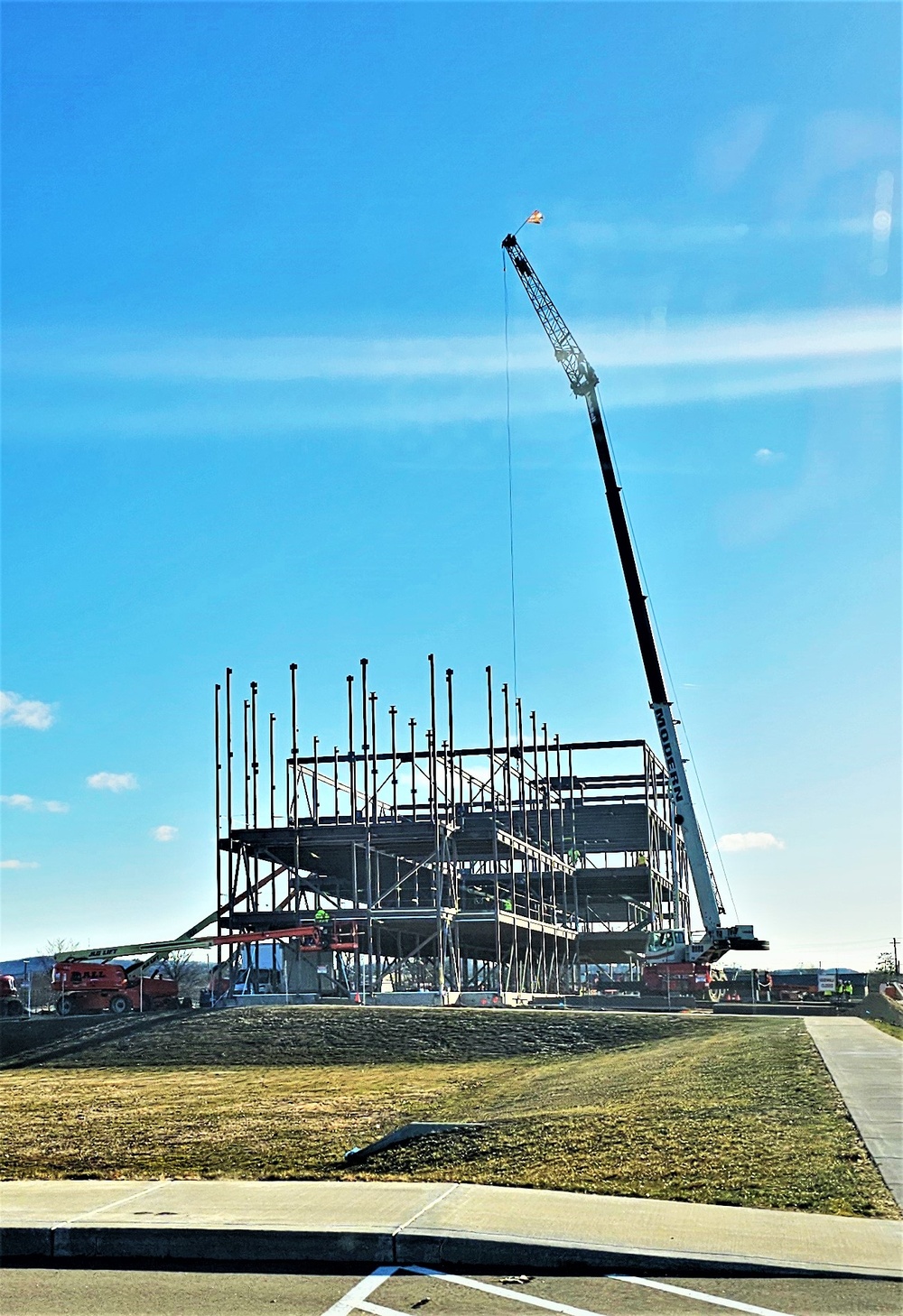 March 2024 barracks construction operations at Fort McCoy