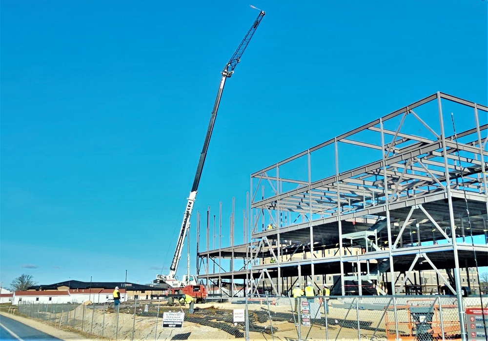 March 2024 barracks construction operations at Fort McCoy