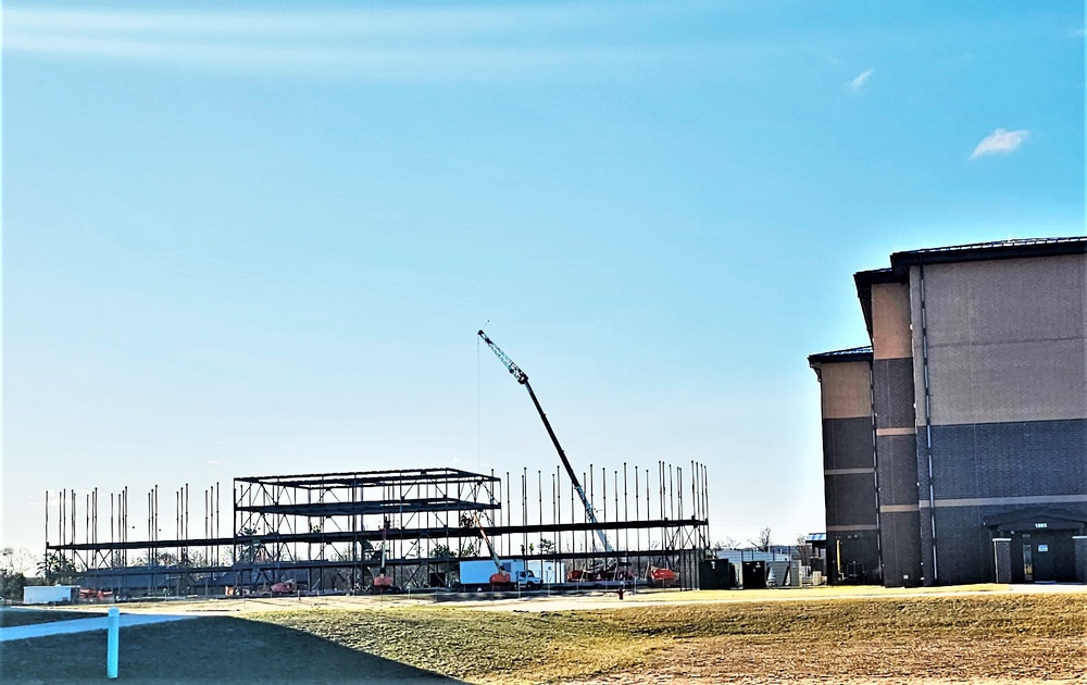 March 2024 barracks construction operations at Fort McCoy