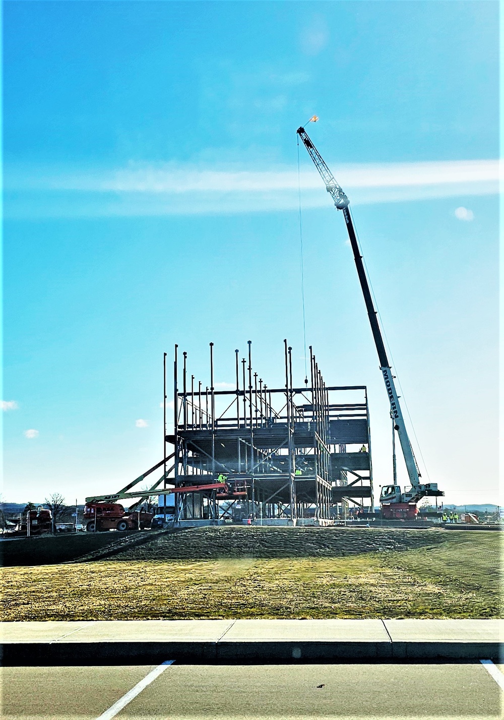 March 2024 barracks construction operations at Fort McCoy