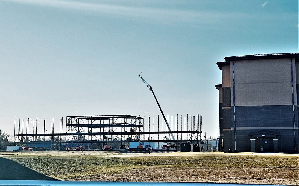 March 2024 barracks construction operations at Fort McCoy