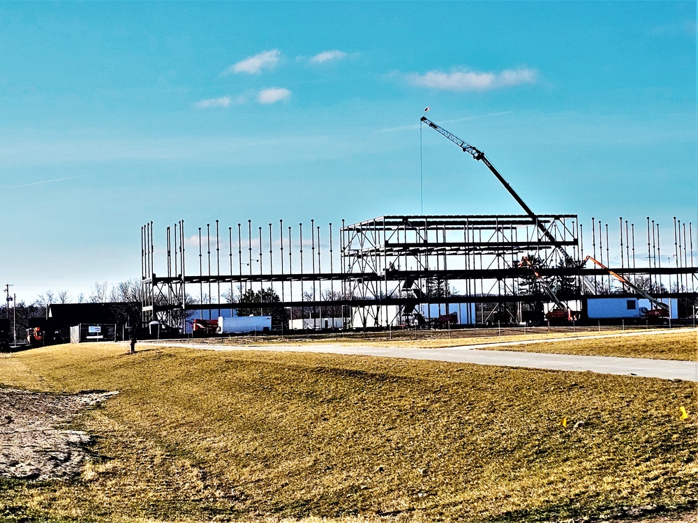 March 2024 barracks construction operations at Fort McCoy