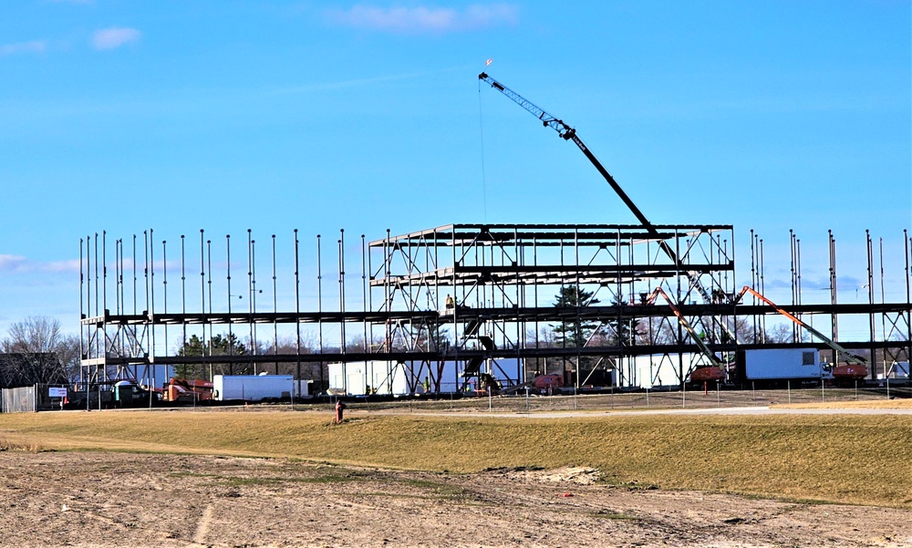 March 2024 barracks construction operations at Fort McCoy