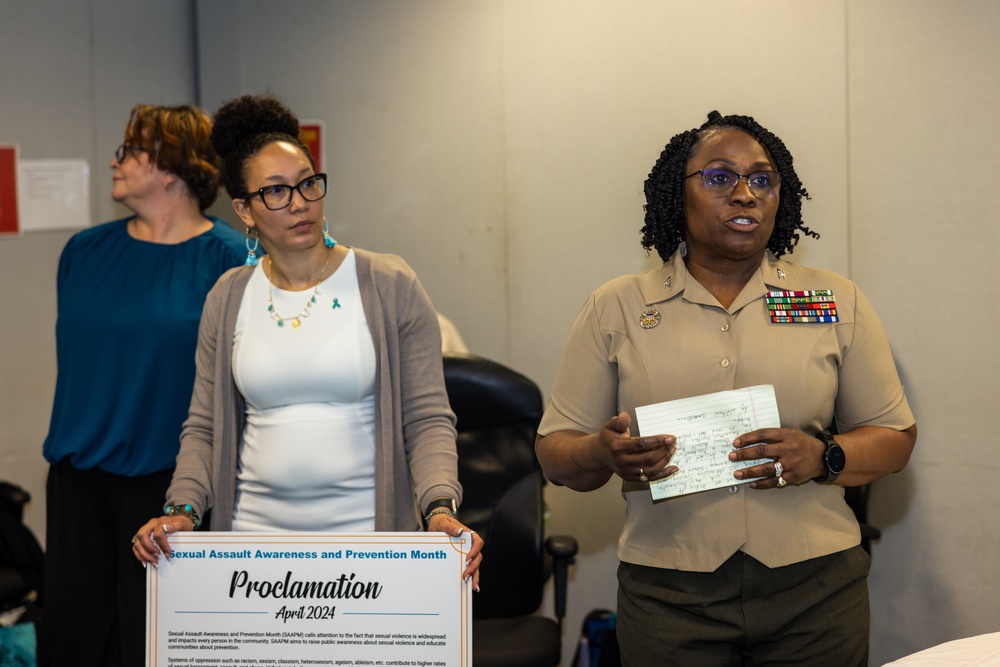 Wounded Warrior Regiment Celebrate the SAAPM Proclamation Signing