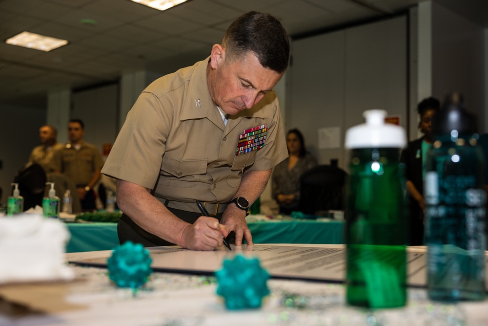 Wounded Warrior Regiment Celebrate the SAAPM Proclamation Signing