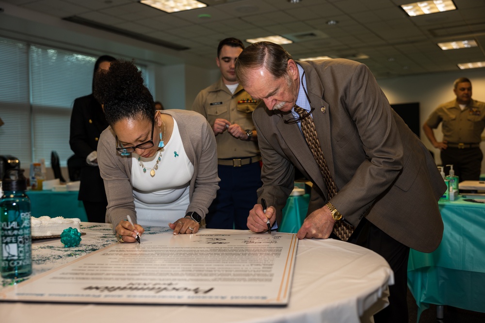 Wounded Warrior Regiment Celebrate the SAAPM Proclamation Signing