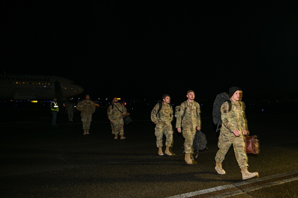 The 92nd Air Refueling Wing welcomes back deployed Airmen